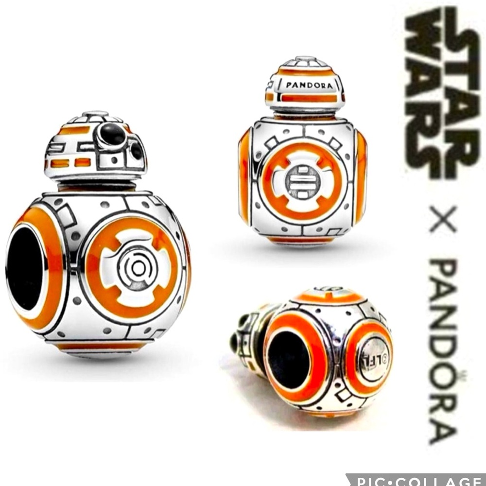 PANDORA x Star Wars BB-8 Black & Orange Enamel Charm 799243C01